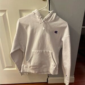 Champion Men's White Pullover Hoodie